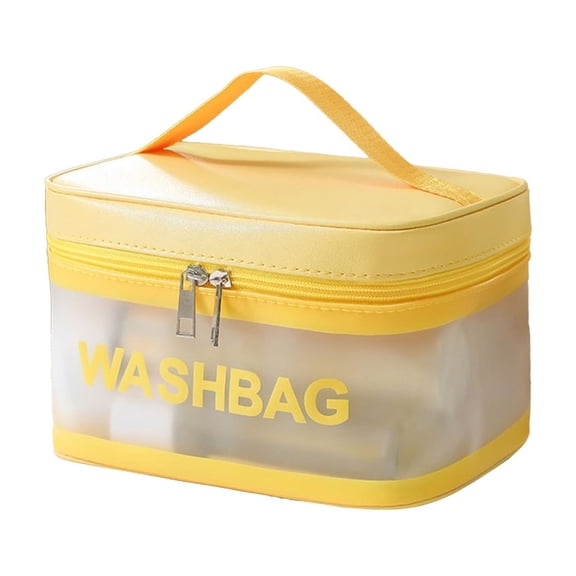 Large Clear Toiletry Bag, Women Men Travel Toiletry Bag Outdoor Waterproof PVC Makeup Bag Portable Clear Tote Bag, for Bathroom, Gym, Beach, Swimming, Traveling