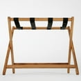thumbnail image 7 of M&T Displays Beech Wood Folding Luggage Rack with Woolen Strips for hotel, gym, spa, 200 lbs Carriage Capacity (Dark Wood, 18x30), 7 of 7