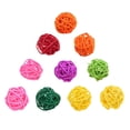 thumbnail image 1 of Suministros De Mascotas 10 Uds loro juguete colgante pájaro masticar bola de mimbre decoración de jaula de pájaros acceso para mascotas Tmvgtek Libre de BPA, 1 of 6
