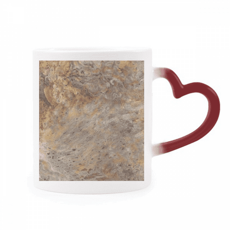 

Grey Marble Miscellaneous Illustration Pattern Heat Sensitive Mug Red Color Changing Stoneware Cup