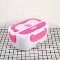 thumbnail image 4 of Car Use Electric Heating Lunch Box Storage Snack Container Food Dinner Warmer Heater Pink, 4 of 4