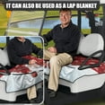 thumbnail image 2 of Yuyamidu Santa Claus Golf Cart Seat Covers with Pockets Snowflake Golf Cart Seat Towel Blanket Christmas Club Car Cushion Covers Fits 2-Seat Golf Carts, 2 of 7