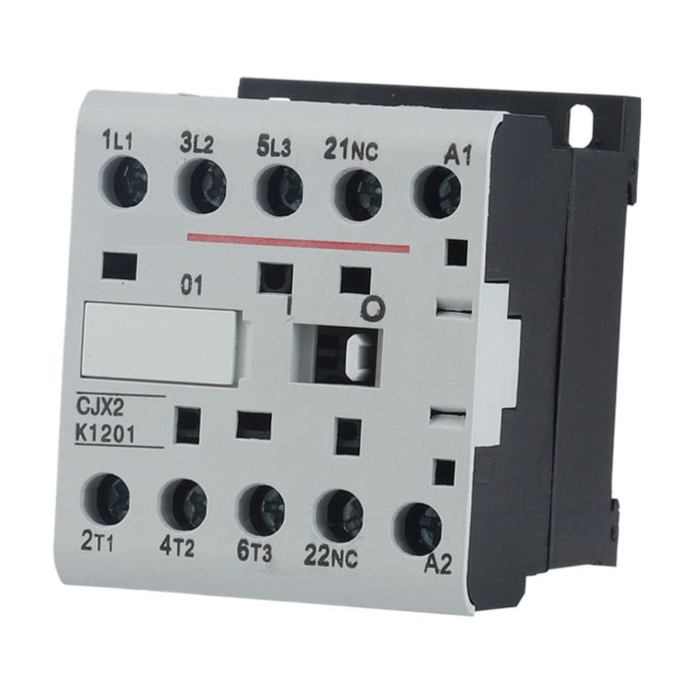 CJX2-K Din Rail 220V Mini AC Contactor 3P 3main 1NO/3main 1NC Coil Voltage 50/60Hz 6A 9A 12A