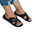 thumbnail image 1 of Mesh Flip Flops Sports Slippers Sandals for Women Lightweight Breathable Summer Beach Thongs Walking Slip on, 1 of 7