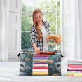 thumbnail image 6 of WOBOGO Cute Gray Lhasa Apso Dogs Clothes Storage 2Pack Foldable Thick Fabric Blanket Organizer Bag with Handle 21.65×13.78×12.4in, 6 of 7