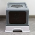 thumbnail image 1 of Large Space Enclosed Cat Litter Box With Lid Foldable Anti-Splashing Cat Litter Drawer Box Pet Toilet, 1 of 7