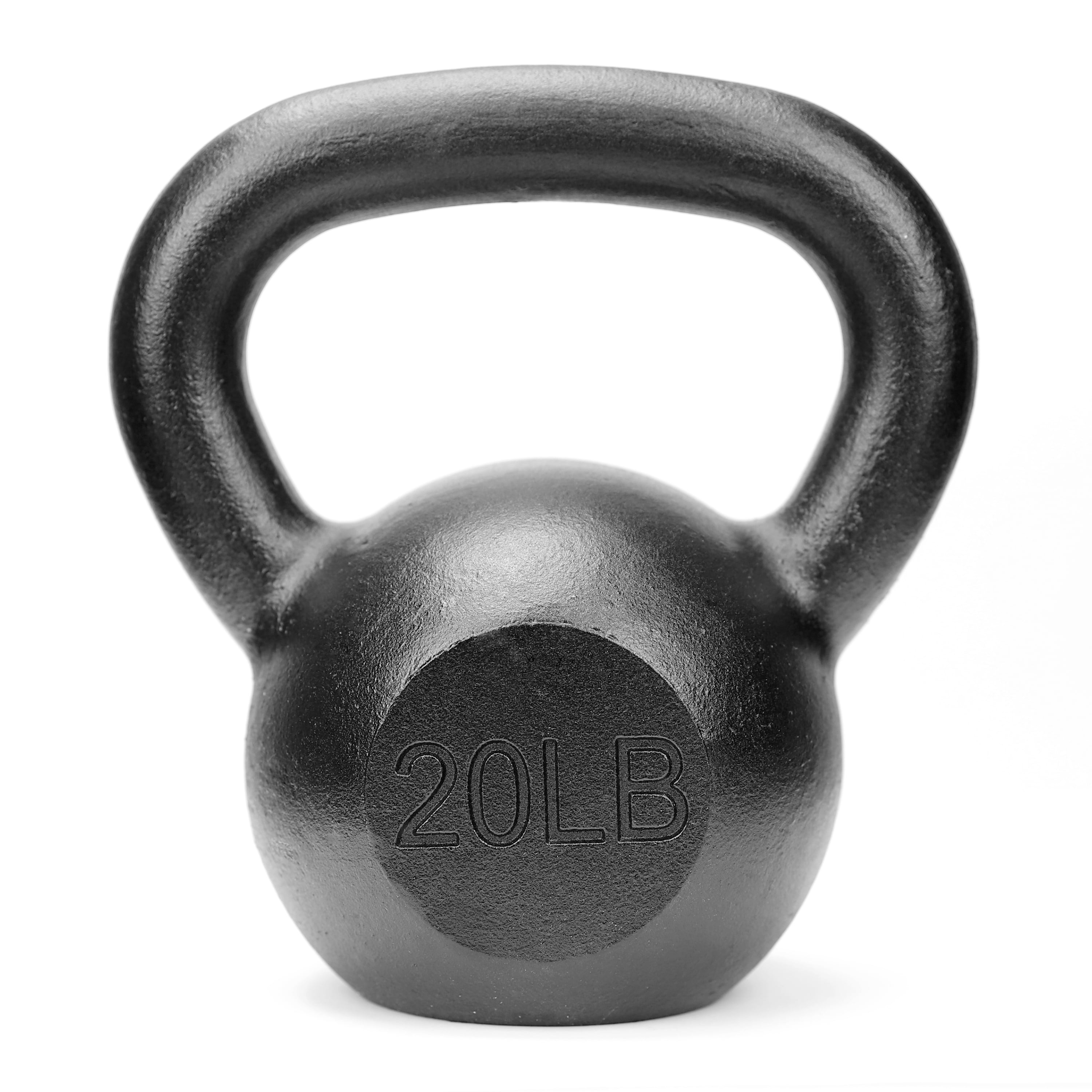 XPRT Fitness Powder Coated Cast Iron Kettlebell for Strength Training