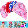 thumbnail image 3 of EeaseCA 5pcs Waterproof Swimming Kids Swim Hat Bathing Accessory (Random Style), 3 of 7