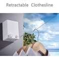 thumbnail image 5 of Tendedero retráctil, cuerda ajustable para ropa, línea de acero inoxidable resistente, cuerda para secado de ropa montada en la pared, 13,8 pies, 5 of 5