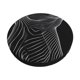 thumbnail image 1 of Disketp Geometric Lines Dog Art Funda Redonda para Taburete, Funda de Cojín para Silla de Bar Suave y Elástica-12 inch, 1 of 7
