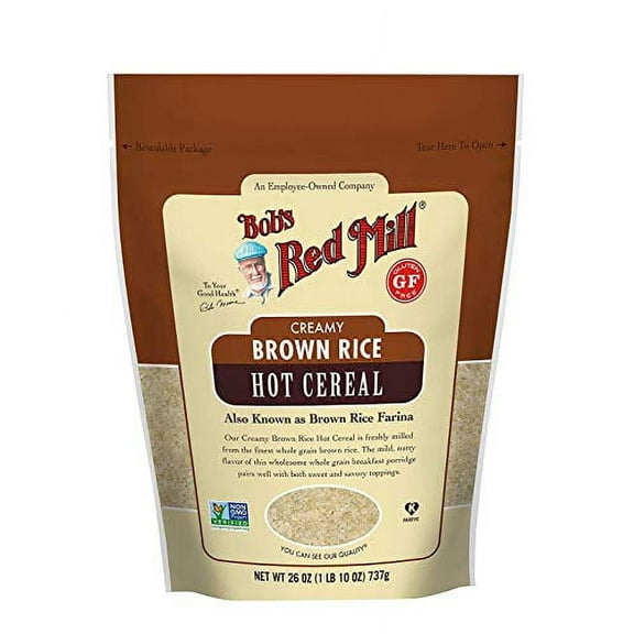Bob's Red Mill Creamy .. Rice Farina Hot Cereal, .. Brown, 26 oz (Pack .. of 3)