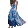 thumbnail image 1 of Robes d'Été pour Femmes, Jolies Robes Décontractées à Fleurs à Col en V Sans Manches, Robes Maxi, Robes Fluides pour Femmes, 1 of 6