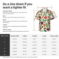 thumbnail image 5 of Fuzoiu Vegetables Print Hawaiian Shirt for Men, Summer Beach Casual Short Sleeve Button Down Shirts, Men’s Beach Summer Shirts with Pocket,Medium, 5 of 7