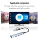 thumbnail image 3 of 4 en 1/5 en 1 USB C HUB USB3.0/USB2.0 Adaptador divisor múltiple Accesorios para computadora portátil, 3 of 6
