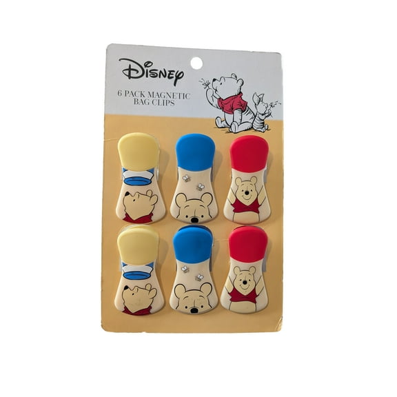 Disney Winnie the Pooh 6 Count Bag Chip Clips