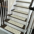 thumbnail image 2 of SussexHome Lattice Design 9" X 28" Stair Treads - 70 % Cotton Anti-Slip Carpet Strips for Indoor Stairs-Easy to Install Runner Rugs with Double Adhesive Tape-Safe, Extra-Grip, 13-Pack-Beige, 2 of 7