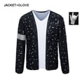 thumbnail image 4 of Abrigo MJ Michael Jackson, chaqueta Billie Jean, guantes, disfraz de fiesta para niños, ropa para adultos, conjunto de Halloween para mujeres, 4 of 5