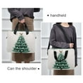 thumbnail image 6 of 16" Laptop Briefcase for Work Travel Laptop Shoulder Bag Carrying Handbag Laptop Case Green Christmas Tree with Baubles, 6 of 8