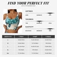 thumbnail image 5 of Sikiie Watercolor Sea Turtle Print Strappy Sports Bra for Women Padded Push Up Sports Bra Athletic Running Sports Bra Workout Bra Yoga Bra, 5 of 5