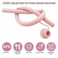 thumbnail image 4 of Reusable Long Silicone Straw Replacement with Cover for Stanley Cup Compatible with 30oz/40oz Insulated Bottles - Drinking Straw, 4 of 10