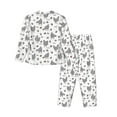 thumbnail image 2 of Rateoe Funny Chicken Pattern Womens Pajamas Set Long Sleeve Sleepwear Button Down Nightwear Soft Cotton Pj Lounge Sets, 2 of 9