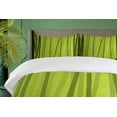 thumbnail image 4 of Ambesonne Forest Duvet Cover Set, Botanical Wild Rainforest, 2-Calking, Apple Green and Olive Green, 4 of 7