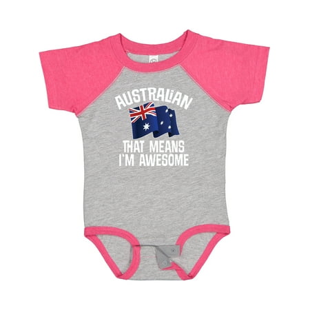

Inktastic Australian Awesome Australia Country Flag Boys or Girls Baby Bodysuit