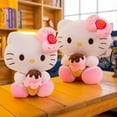 thumbnail image 2 of Stuffed Animal Cute Plush Toy hello Kitty holding ice cream cat 30cm, 2 of 2