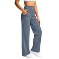 thumbnail image 2 of CQONEPT Leggings for Women High Stretch Wide Leg Yoga Pants Trendy Soft Comfy High Waisted Casual Fall Fashion Pants with Pockets, 2 of 7