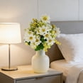 thumbnail image 1 of Ramo decorativo de crisantemos artificiales | Arreglo floral artificial para centro de mesa de boda en el hogar | Flores artificiales de plástico para decoración de mesa, 1 of 6