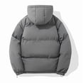 thumbnail image 5 of felwors Women's Oversized Quilted Lightweight Baggy Zip Up Puffer Jacket Long Sleeve Casual Warm Padded Coat Dark Gray, M, 5 of 5