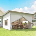 thumbnail image 2 of Outsunny 12 x 12 ft Pop Up Canopy Tent, UPF50+ 420D Instant Shelter, Silver, 2 of 10