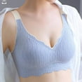 thumbnail image 2 of Women's Lace Seamless Bras Full Coverage Soft Comfort Wireless Lingerie Bralettes Breathable Everyday T Shirt Underwear, 2 of 5