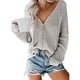 thumbnail image 1 of Cárdigan con capucha para mujer, suéter suelto, informal, suave, tela amigable con la piel, lavable a máquina, con cremallera, suéter con capucha, 1 of 6