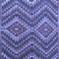 thumbnail image 1 of Ahgly Company Indoor Square Southwestern Blue Country Area Rugs, 4' Square, 1 of 4