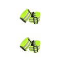 thumbnail image 2 of Greeniant 2 Pieces Reflective Wristband Elastic Adjustable Strap Reflector Arm Walking Band Cycling Reusable Wrist Jogging Running 2piezas, 2 of 6