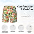 thumbnail image 5 of Lsque Mens Swim Trunks Fruits Peach1 Pattern - Bathing Suit Compression Liner - Beach Swim Shorts Swimwear - (S-3XL) - Stretch Quick Dry -3X-Large, 5 of 9