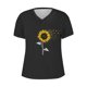 thumbnail image 4 of Fiudx Camisetas para Mujer Blusas Informales de Manga Corta con Cuello En V y Estampado a La Moda para Mujer, 4 of 4