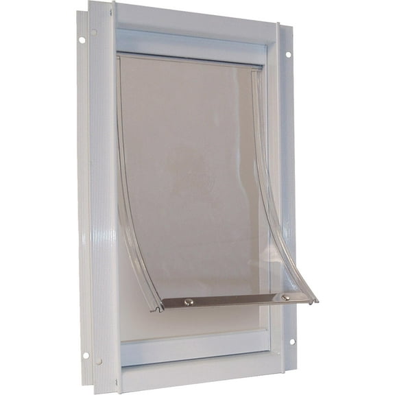Ideal Pet 15 In. x 20 In. Super Large Aluminum White Pet Door