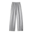 thumbnail image 4 of Hauaitttt Women Wide Leg Flowing Casual Pants Straight Elastic Waist Sports Pants 2025 Autumn plus Size Casual Pants for Women Womens Casual Pants 24w Casual Summer Pants for Women plus Size Women s, 4 of 4