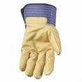 thumbnail image 2 of Wells Lamont 3300L Large Grain Leather Work Gloves with Safety Cuff, 2 of 4