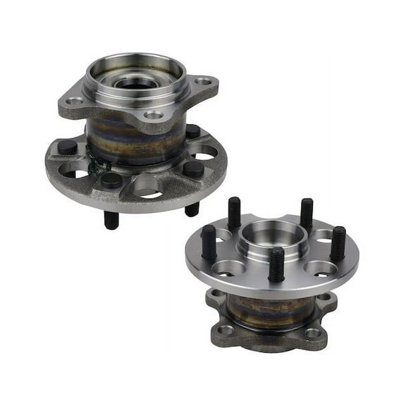 Rear Wheel Bearing Hub Assembly Set of 2 - Compatible with 2004 - 2013 Toyota Highlander AWD 2005 2006 2007 2008 2009 2010 2011 2012
