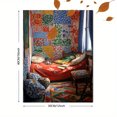 thumbnail image 3 of Qisvanset 12x16 Inch Still Life with Birds and Art Supplies Canvas Painting Wall Art, 3 of 5