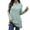 Mint Green, variant on EDFBUYKRS Womens Button Down Shirts Long Sleeve V Neck Blouse Tops with Pocket M