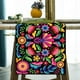 thumbnail image 1 of Camino de mesa mexicano de lino, camino de mesa para fiestas mexicanas, decoración del Día de Muertos, camino de mesa tipo manta para decoración de fiestas y cenas., 1 of 5