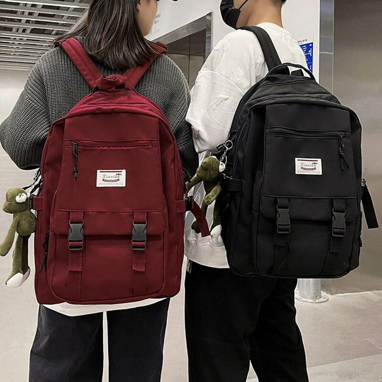 PINK Fashion Nylon Backpack bag and Waist Bag Set Mochila Casual