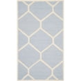 thumbnail image 2 of SAFAVIEH Cambridge Juan Geometric Wool Area Rug, Light Blue/Ivory, 4' x 6', 2 of 8