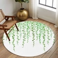 thumbnail image 2 of Round Rug 5Ft Washable Non-Slip, Green Polka Dots Circle Area Rugs for Living Room Bedroom, Vintage Abstract Art Watercolor Indoor Floor Mats Carpet Runner for Home Decor Aesthetic, 2 of 8