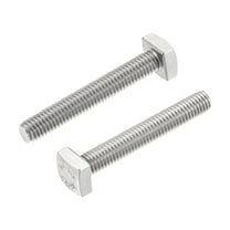 Square Head Bolt, 2 Pack M5x30mm 304 Stainless Steel Grade C Square Screws