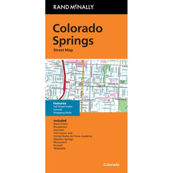 Colorado Springs Co Street Map: Cspp, (Paperback)
